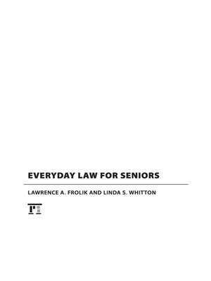 cover image of Everyday Law for Seniors